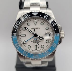 New Custom 40mm SeikoMod Automatic GMT Watch